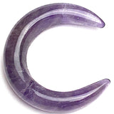 Large Amethyst Moon, 30mm / 1-3/16" True Amethyst, No Hole, Per Moon # LP-138