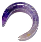 Large Amethyst Moon, 30mm / 1-3/16" True Amethyst, No Hole, Per Moon # LP-138