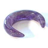 Large Amethyst Moon, 30mm / 1-3/16" True Amethyst, No Hole, Per Moon # LP-138