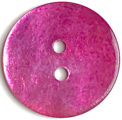 Re-Stocked 11/16" Pink Lilac Pearl Semi-Rustic Shell 2-hole, Per Button  #D-963
