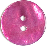 Re-Stocked 11/16" Pink Lilac Pearl Semi-Rustic Shell 2-hole, Per Button  #D-963