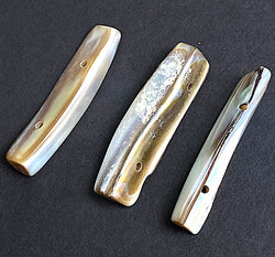 SALE OOAK Natural Real MOP Iridescent Shell Iridescent 1.5" Toggles / Buttons, Pack of 20 #LP-108