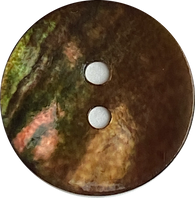 Re-Stocked Bronze Iridescent Shiny Brown 11/16" Pearl Shell 2-hole, Per Button #D-960