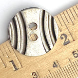 "Dora" Danforth Pewter Button, 2-hole 7/8" USA Made, #FJ-56