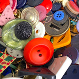 Colorful Plus Metal Stragglers, 1 Pound, 200+ New Resin/Metal Buttons, Novelties, Samples and Overruns #PIE-1
