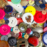 Colorful Plus Metal Stragglers, 1 Pound, 200+ New Resin/Metal Buttons, Novelties, Samples and Overruns #PIE-1