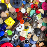 Colorful Plus Metal Stragglers, 1 Pound, 200+ New Resin/Metal Buttons, Novelties, Samples and Overruns #PIE-1