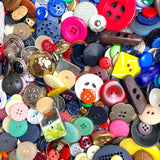 Colorful Plus Metal Stragglers, 1 Pound, 200+ New Resin/Metal Buttons, Novelties, Samples and Overruns #PIE-1