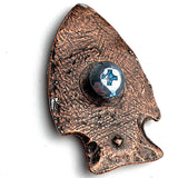 Re-Stocked,  Copper Arrowhead Concho 1-15/16" Screwback  #SWM-14