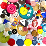 Button Fun Mix, Kids, Hearts, Letters, Animals Etc. ONE POUND of New Plastic/Resin Buttons #PIE-2