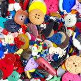 Button Fun Mix, Kids, Hearts, Letters, Animals, No Huge Ones, 3/4 POUND of New Plastic/Resin Buttons #PIE-3