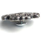 Re-Stocked, Santa Fe Cross Silver Concho 1-1/4" Screwback  #SWM-18   1.25"