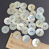 Moonrise Mother of Pearl Shell, 13/16" Iridescent 2-Hole Button 20mm PACK OF 32 #KB-968-