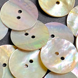 Moonrise Mother of Pearl Shell, 13/16" Iridescent 2-Hole Button 20mm PACK of 4  #LP-150-4