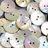Moonrise Mother of Pearl Shell, 13/16" Iridescent 2-Hole Button 20mm PACK OF 32 #KB-968-