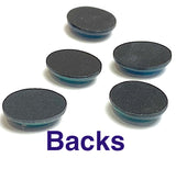 Tiny Glassy Dark "Abalone??" Flat-Back Cabochon Ovals 3/8" x 5/16", Pack of 48 #CL-23