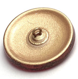 Re-Stocked, Red Handpainted Czech Lacy Glass Button, 1-1/8", Susan Clarke #SC-1519F