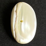 Naturally Abstract Wavy Shell Beads, White-Ivory MOP Various Sizes, Pack of 30-34 Beads #CL-24