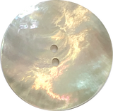 Running Low, Moonrise 1- 3/4" Mother of Pearl Shell, Iridescent, X-Large 2-Hole 45mm Button  #D-0010