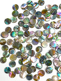 Tiniest Micro Abalone Spots, 5mm / 3/16" Round 2-Sided, No Holes Pack of 144 Cabochons #CL-25