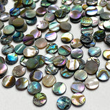 Tiniest Micro Abalone Spots, 5mm / 3/16" Round 2-Sided, No Holes Pack of 144 Cabochons #CL-25