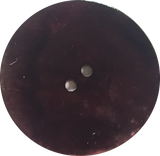 SALE Dark Brown Large Mother of Pearl 1-3/8" Shiny Shell 2-hole Button #D-490017