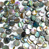 Tiniest Micro Abalone Spots, 5mm / 3/16" Round 2-Sided, No Holes Pack of 144 Cabochons #CL-25