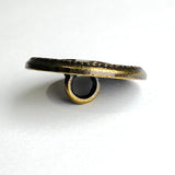 Roped Star, Antique Brass 3/4" Button, 18/19mm, Italy, Shank Back # FJ-59
