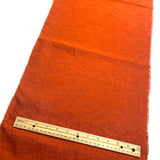 Solid Slubby Deep Bright Rust Vintage Kimono Silk from Japan By the Yard   #780