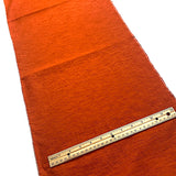 Solid Slubby Deep Bright Rust Vintage Kimono Silk from Japan By the Yard   #780