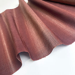 Reddish Browns Ombre Stripe Vintage Kimono Silk from Japan By the Yard   #783