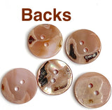 Mocha Plum Lustre Shell, Iridescent Shiny Buttons, 11/16"  / 18mm 2-Hole, Pack of 10 #JB-151
