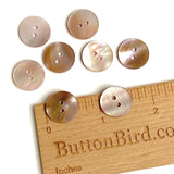 Mocha Plum Lustre Shell, Iridescent Shiny Buttons, 5/8"  / 15mm 2-Hole, Pack of 10 #JB-150