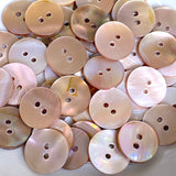 Mocha Plum Lustre Shell, Iridescent Shiny Buttons, 11/16"  / 18mm 2-Hole, Pack of 10 #JB-151