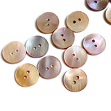 Mocha Plum Lustre Shell, Iridescent Shiny Buttons, 7/16"  / 11mm 2-Hole, Pack of 10 #JB-153