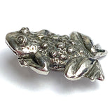Back in Stock; Frog Button, 3/4" Pewter from Green Girl Studios #310