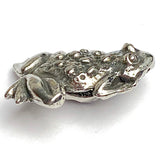 Back in Stock; Frog Button, 3/4" Pewter from Green Girl Studios #310