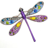 Running Low, Handpainted Dragonfly by Susan Clarke, 2", Metal Sew-Down, #SC 998-C
