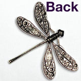 Running Low, Handpainted Dragonfly by Susan Clarke, 2", Metal Sew-Down, #SC 998-C