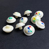 Vintage Splashes & Speckles from Japan, 5/8" Shank Back Buttons, Plastic, Pack of 10, #VB-40