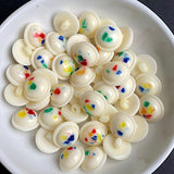 Vintage Splashes & Speckles from Japan, 5/8" Shank Back Buttons, Plastic, Pack of 10, #VB-40
