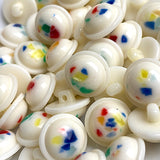 Vintage Splashes & Speckles from Japan, 5/8" Shank Back Buttons, Plastic, Pack of 10, #VB-40