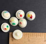 Vintage Splashes & Speckles from Japan, 5/8" Shank Back Buttons, Plastic, Pack of 10, #VB-40