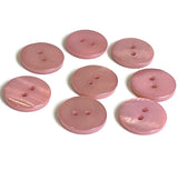 Dusty Rose-Mauve River Shell 5/8" 2-hole Button, Pack of 8   #SK-1784