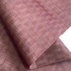 Dusty Mulberry Wandering Rectagles Ikat, Vintage Kimono Silk from Japan By the Yard  # 150