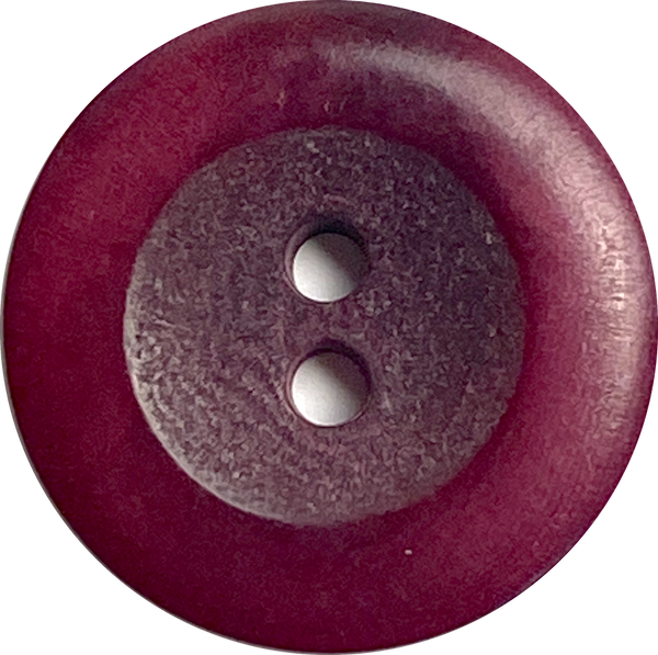 Plum 5/8" Purple Velvet Corozo Natural Tagua Round 2-Hole Button 15mm  #SK-566
