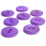SALE, Bright Purple-Violet River Shell 5/8" 2-hole Button, Pack of 8 #1779-522