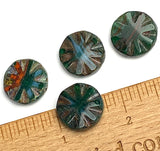 Volcano Sun Czech Abstract Glass Bead 3/4" / 18mm,  #L-252