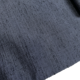 Slubby Blackish Indigo, Vintage Semi-Shiny Kimono Silk from Japan By the Yard,  #407