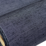 Slubby Blackish Indigo, Vintage Semi-Shiny Kimono Silk from Japan By the Yard,  #407